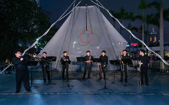 Trombone Ensemble by CouLisseMen at Urban Lunar New Year Lantern Carnival