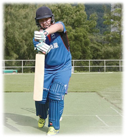 Lam Ka Yu of Cricket Hong Kong Sportsroad Dragons team of Hong Kong Cricket 